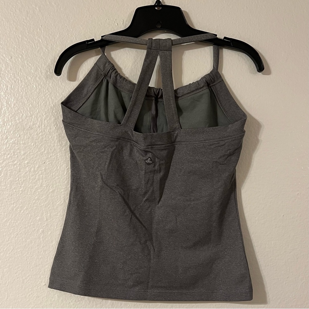 prAna Quinn Chakara Heather Grey Yoga Top - Picture 5 of 8